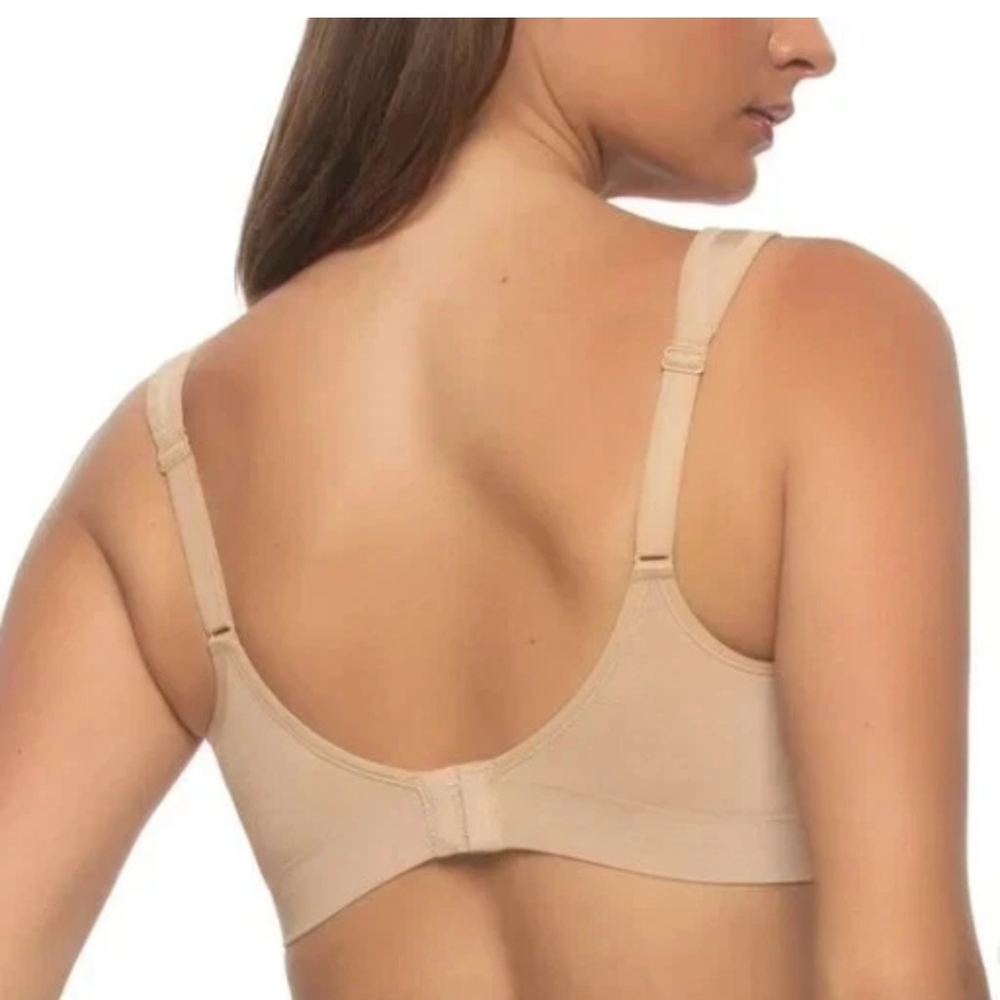 NEW 2-Pack Felina Women's Adaptive Cup Wire Free Bra Black Beige